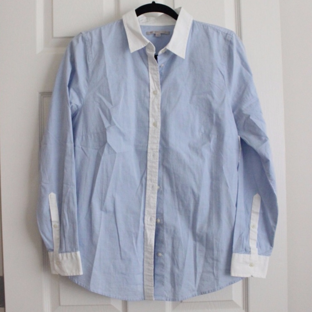 GAP Blue and White Oxford Shirt